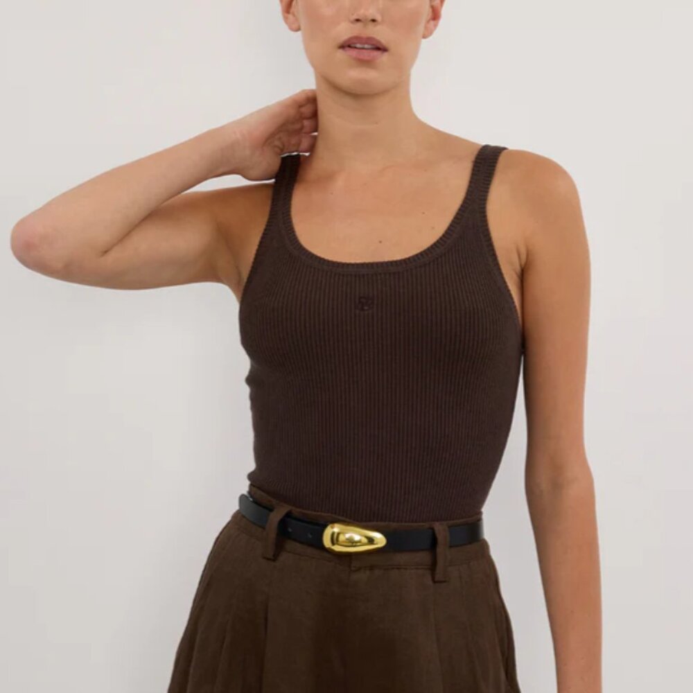 DISSH Signature Choc Rib Scoop Tank